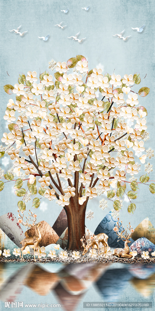 发财树麋鹿玄关