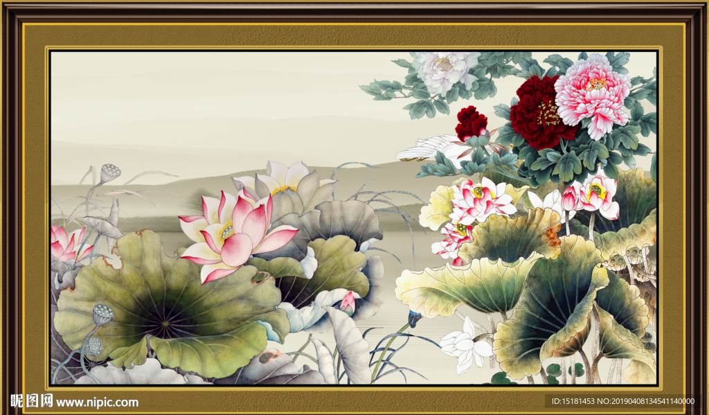 荷花图