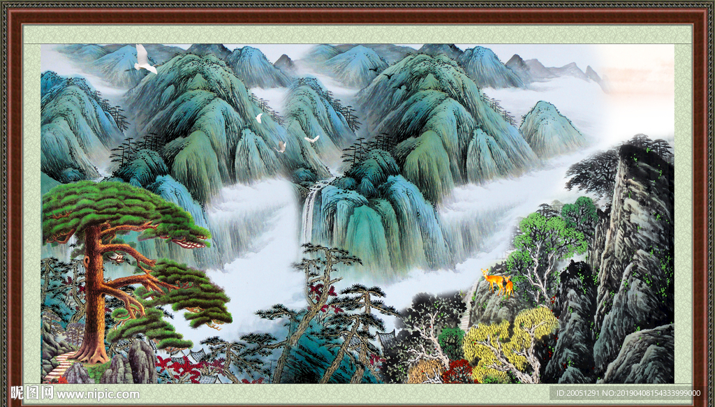 巨幅山水画