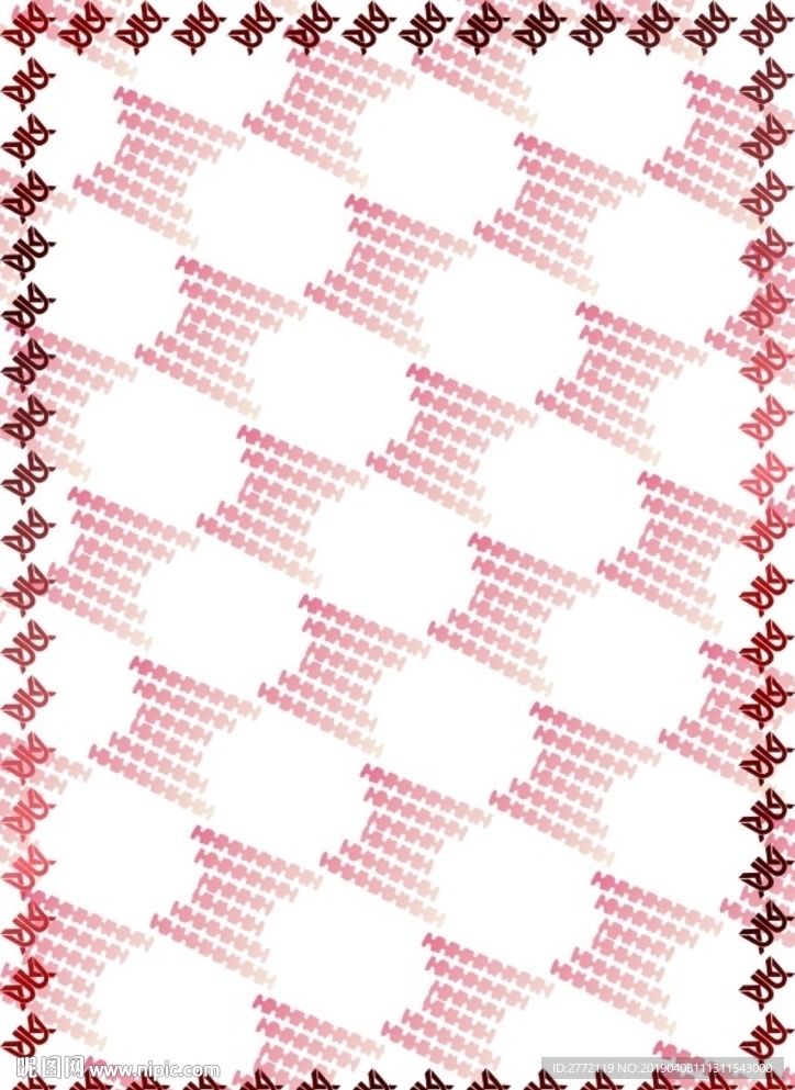 红方块 证书底纹