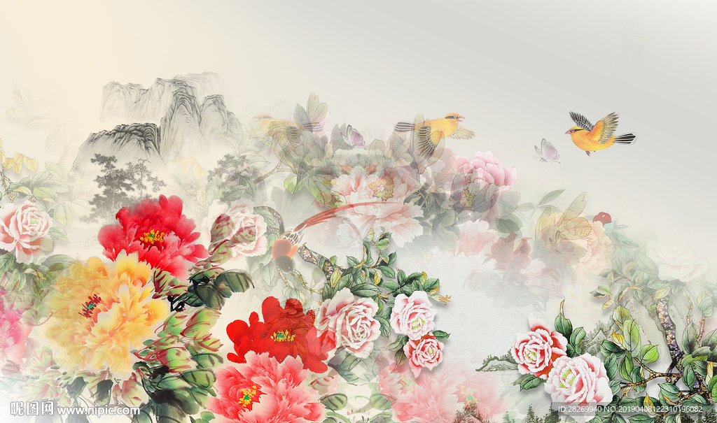 牡丹背景