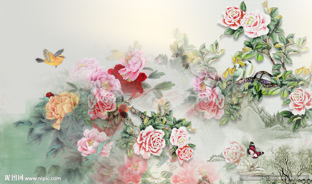 现代花