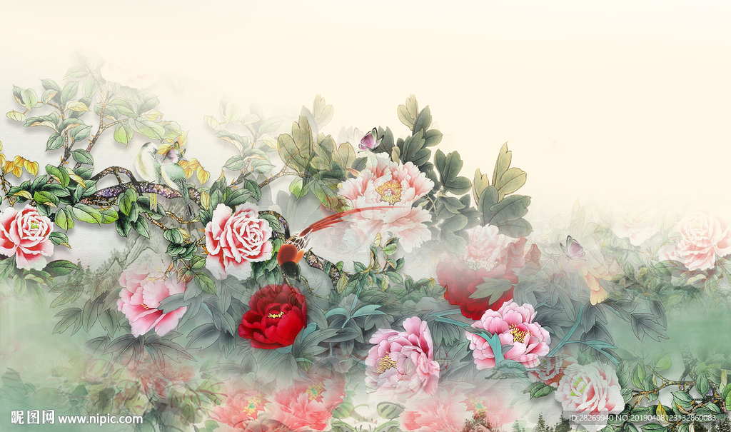 现代花鸟