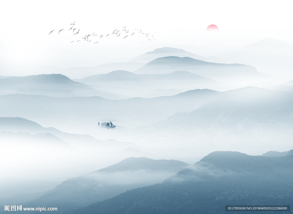 新中式山水画