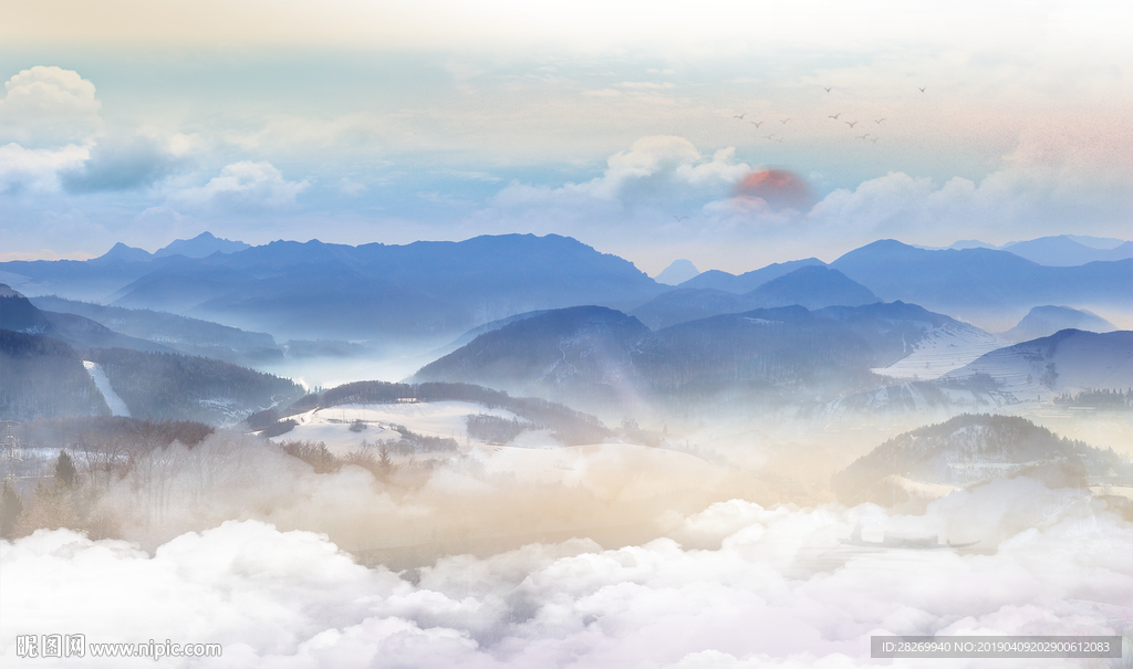 简约山水