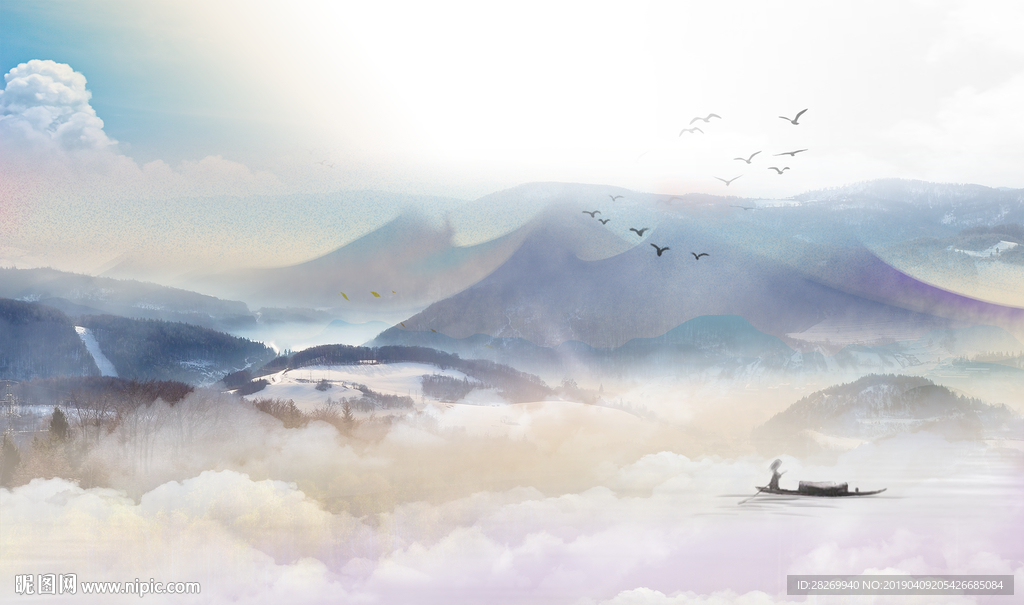 简约山水