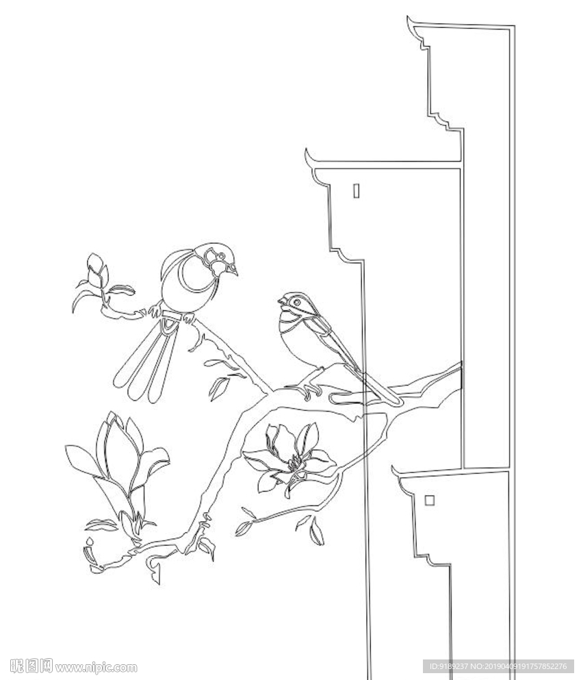 树鸟硅藻泥