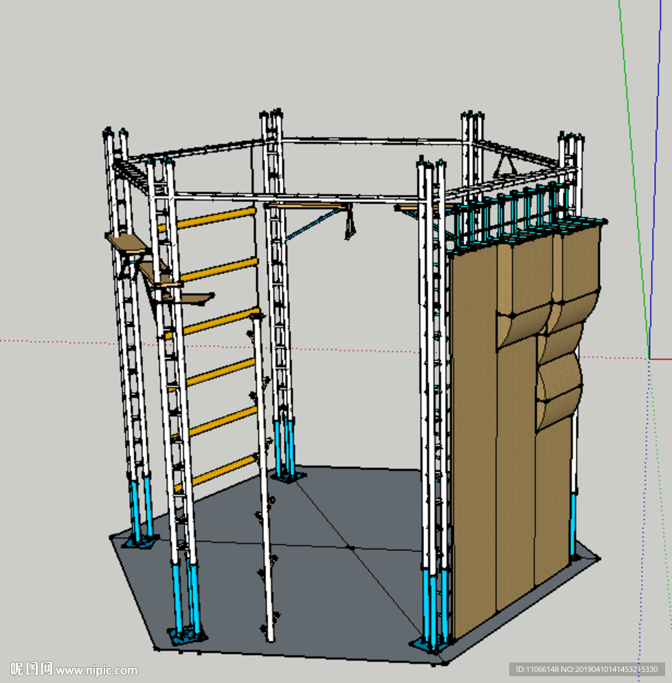 六面体高空拓展组合架