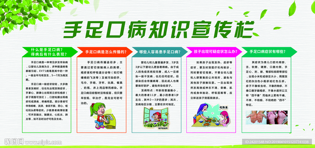 手足口病知识宣传栏