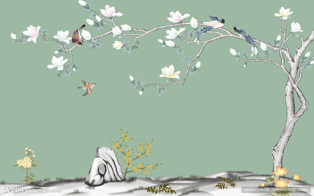 鸟语花香