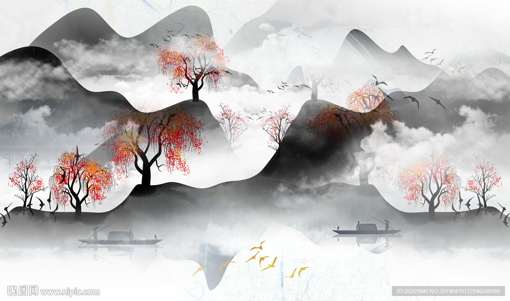 新中式背景