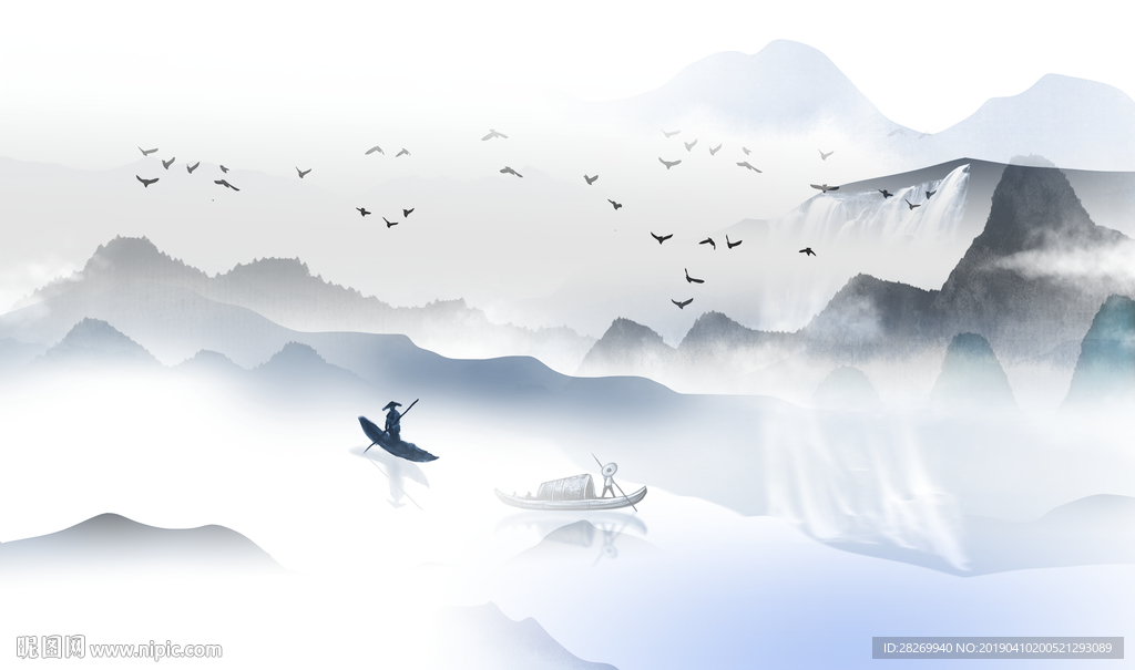 山水壁画