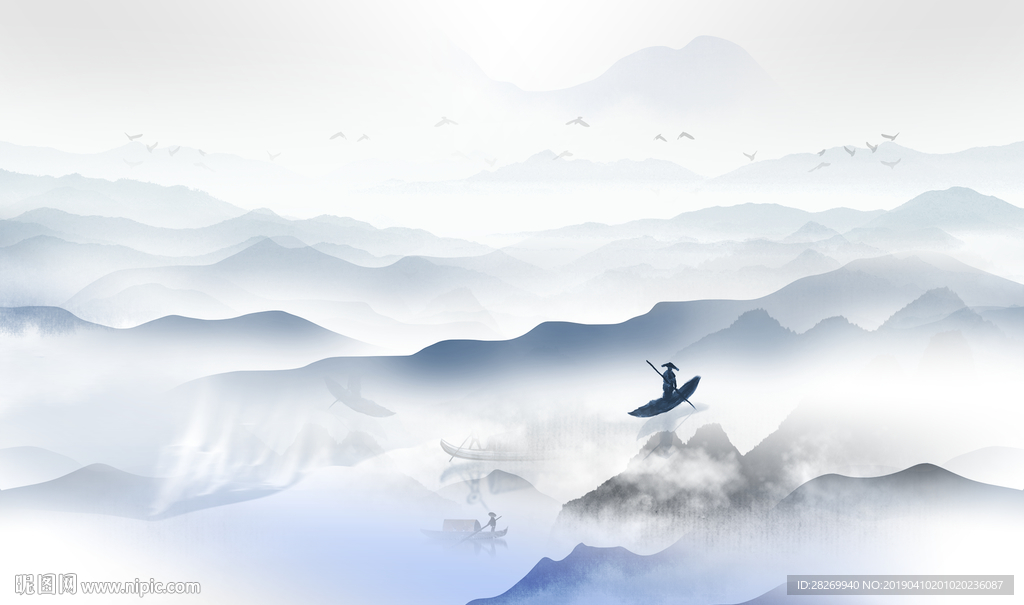 山水壁画