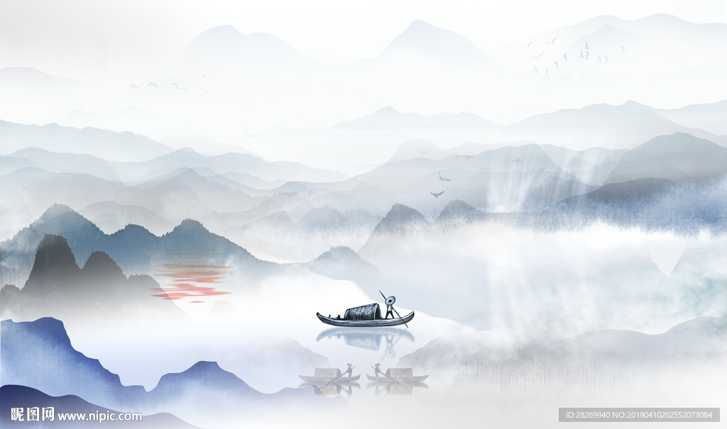 山水壁画