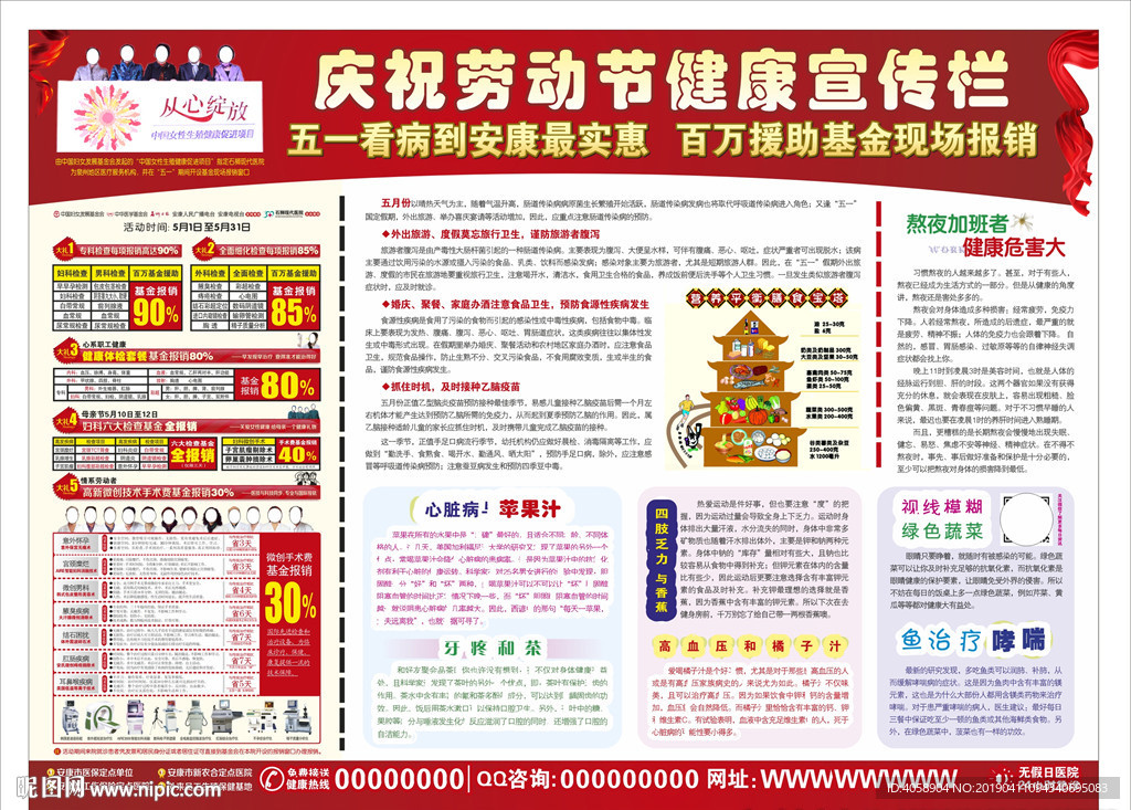 医疗五一劳动节活动健康宣传栏