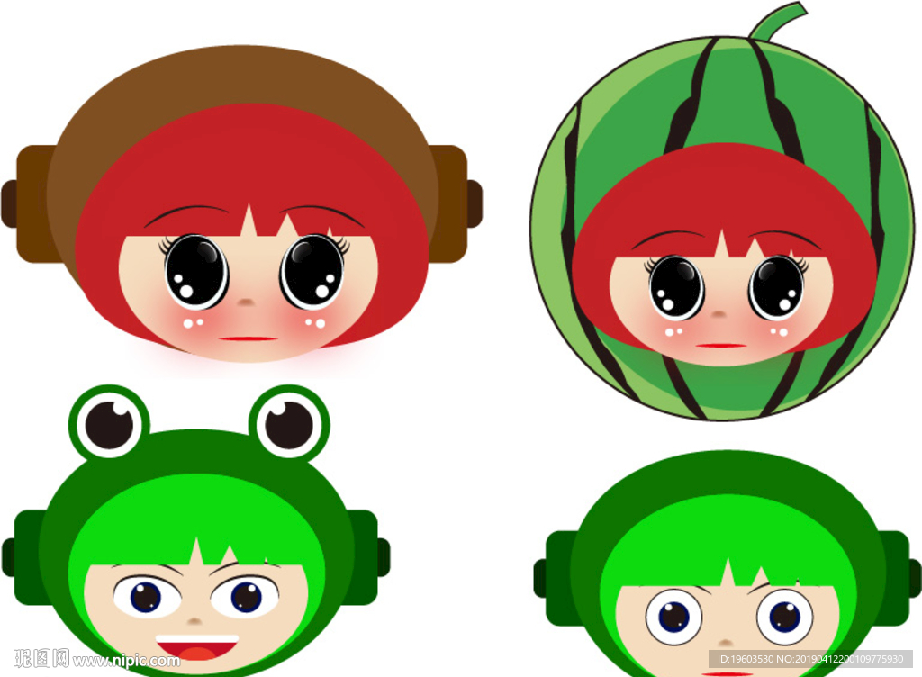 超级可爱的卡通小人物