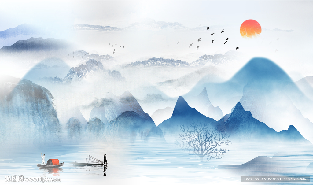 新中式山