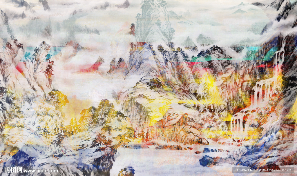 抽象油画