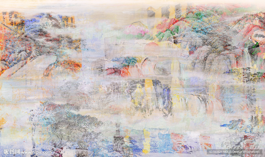 抽象油画