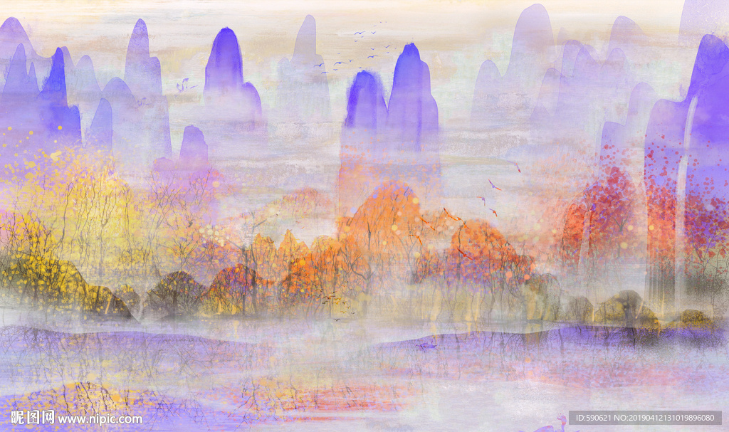 抽象油画