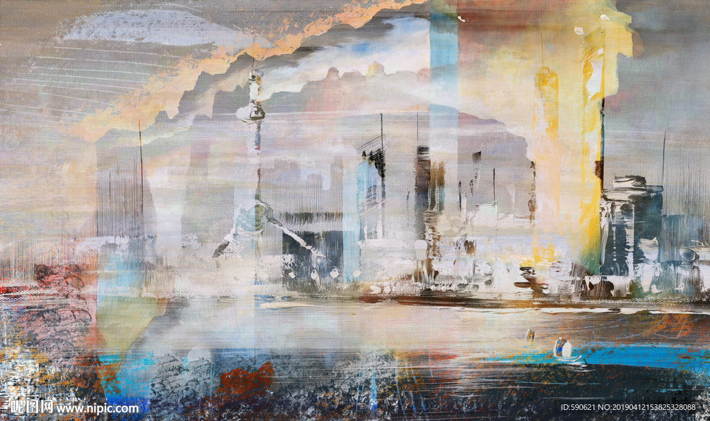 抽象油画