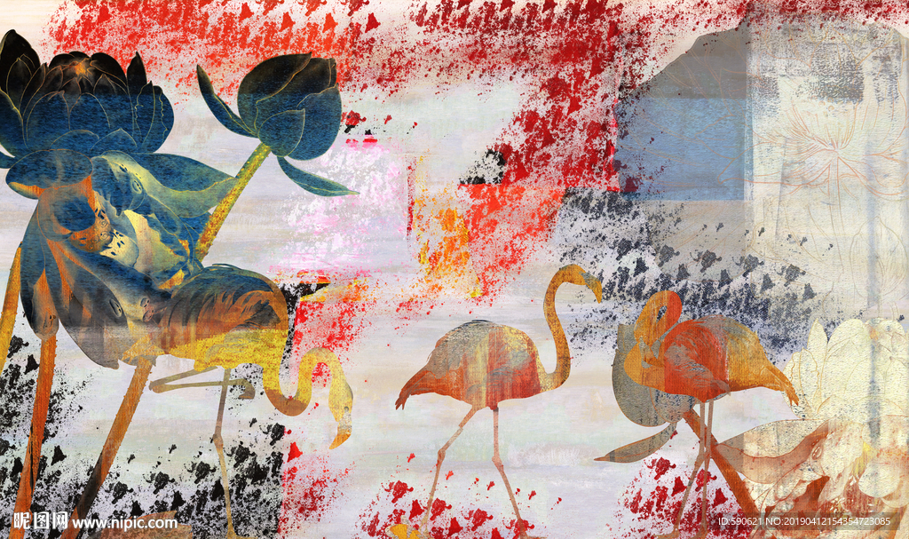 抽象油画