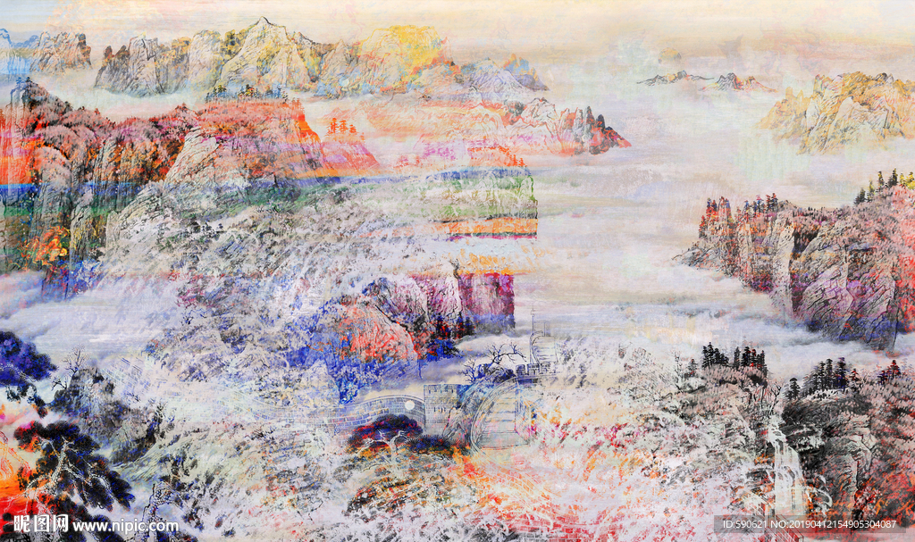 抽象油画