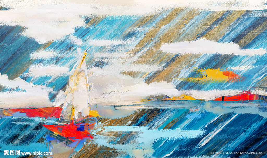抽象油画