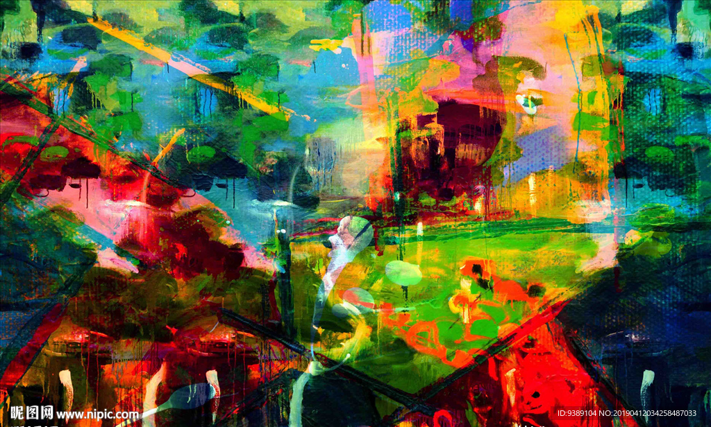 抽象油画