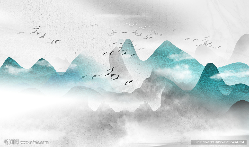 水墨山水画