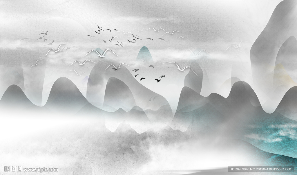 水墨山水画