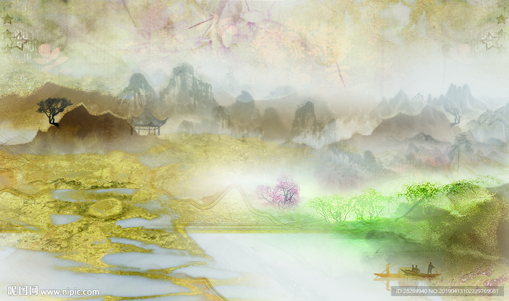 抽象山水