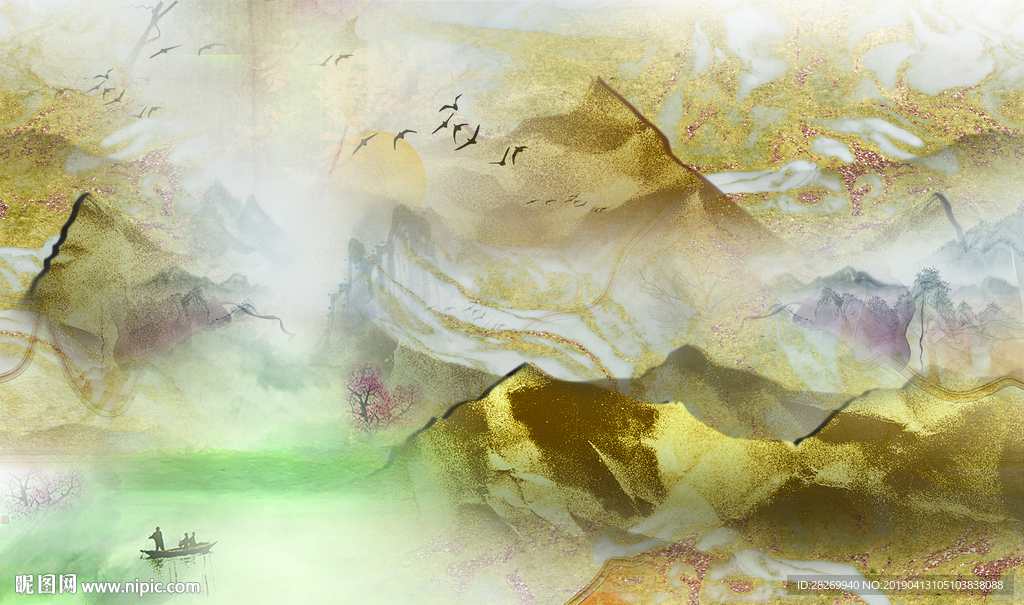 新中式山