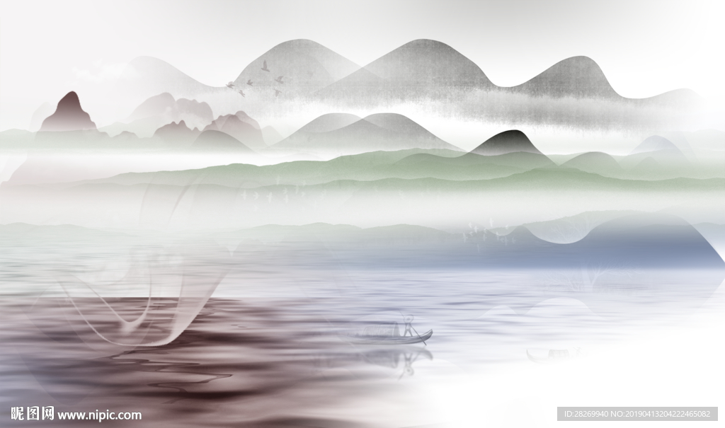 抽象山水画