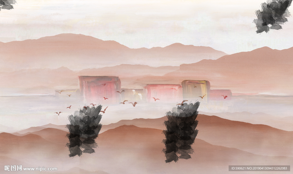 抽象油画