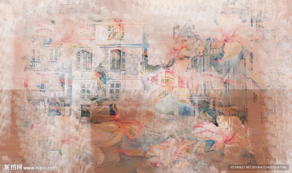 抽象油画