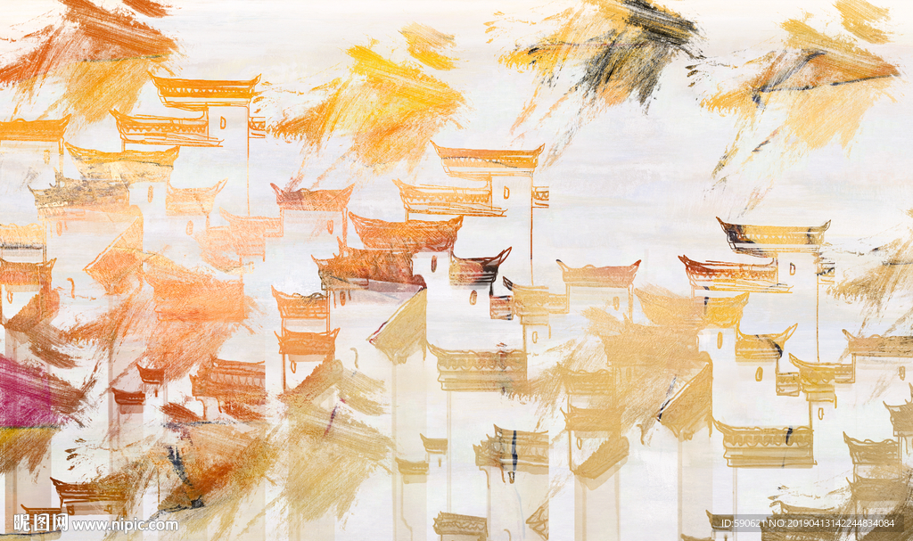 抽象油画