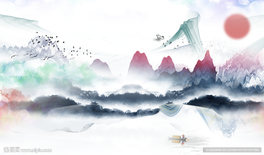 新中式背景