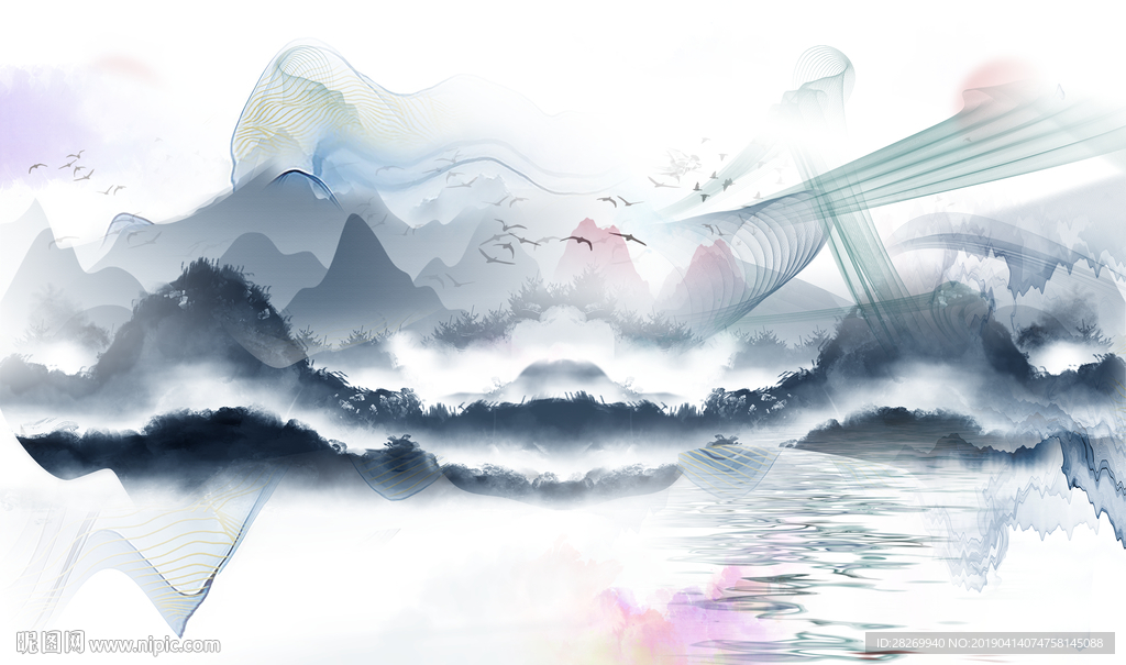 新中式背景