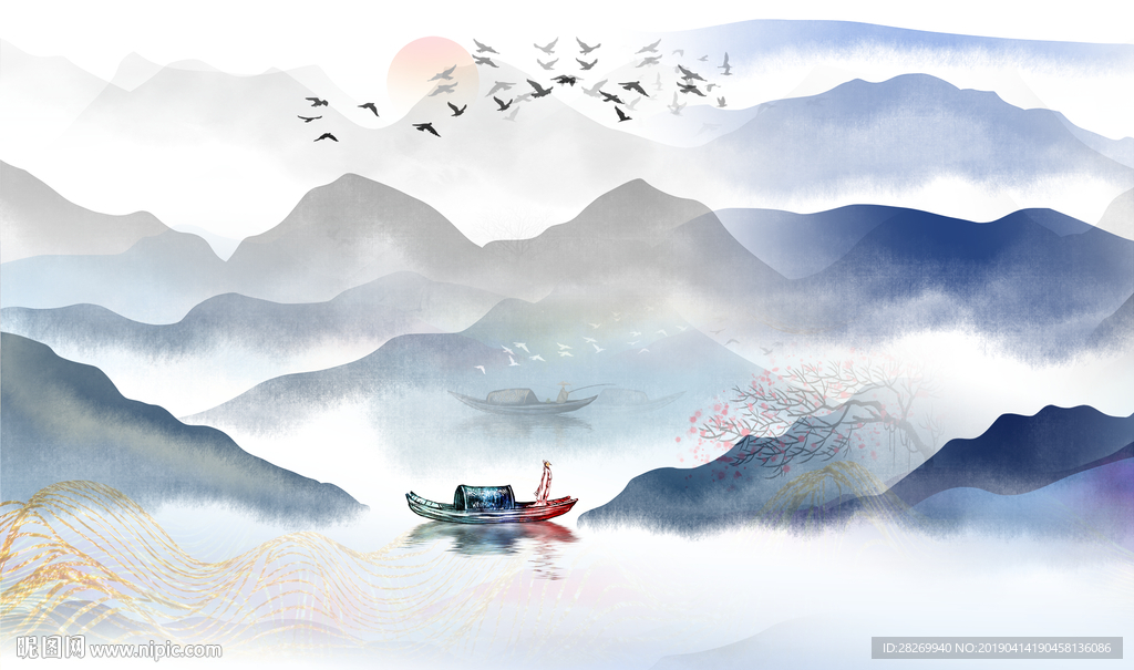 新中式背景