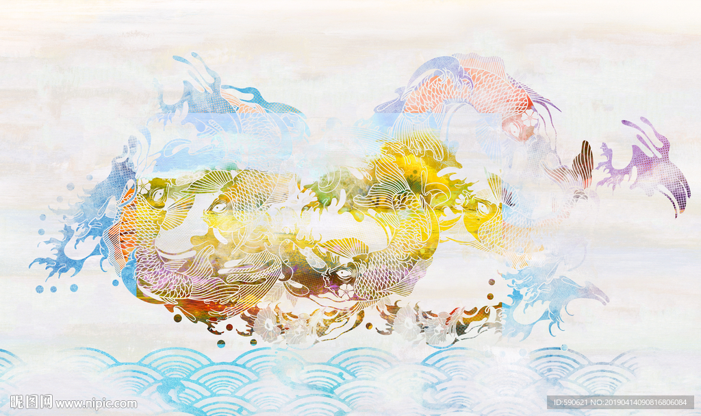 抽象油画