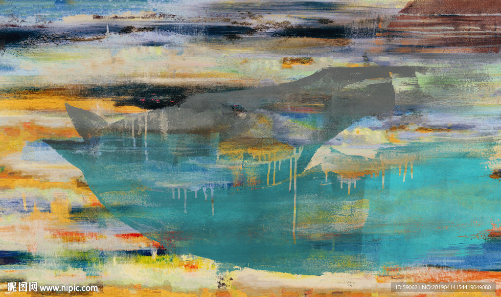 抽象油画