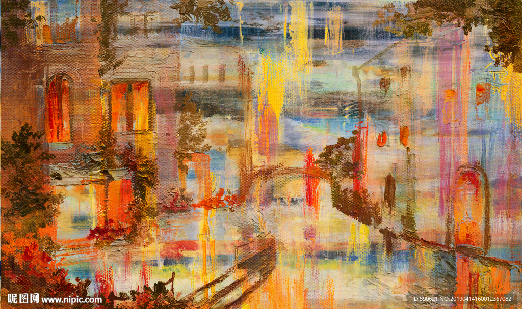 抽象油画