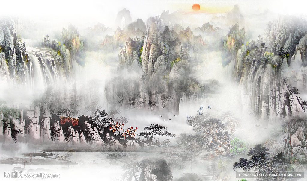 意境山水画