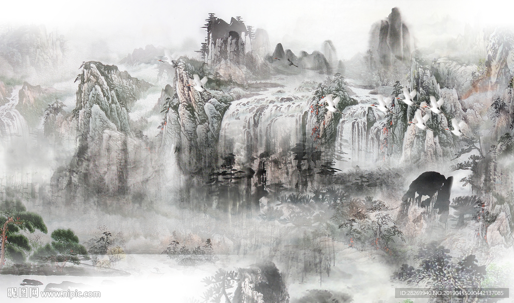 意境山水画