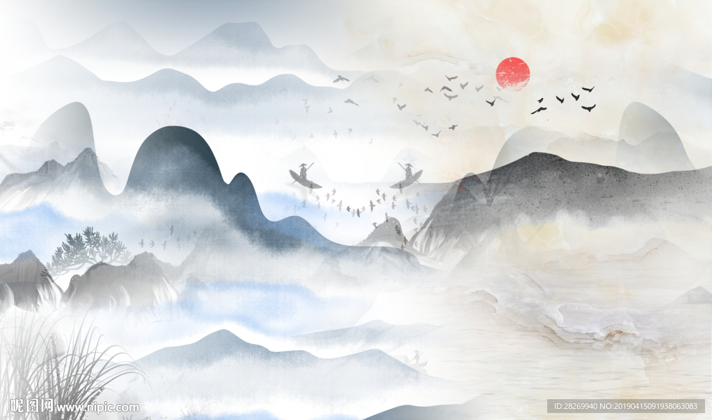 意境山水画