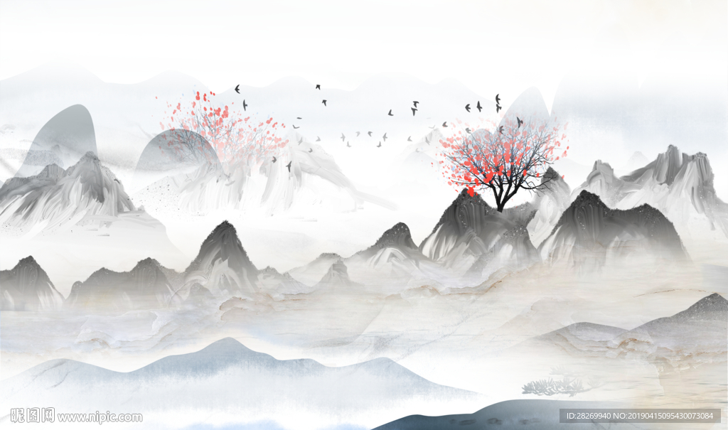 新中式山