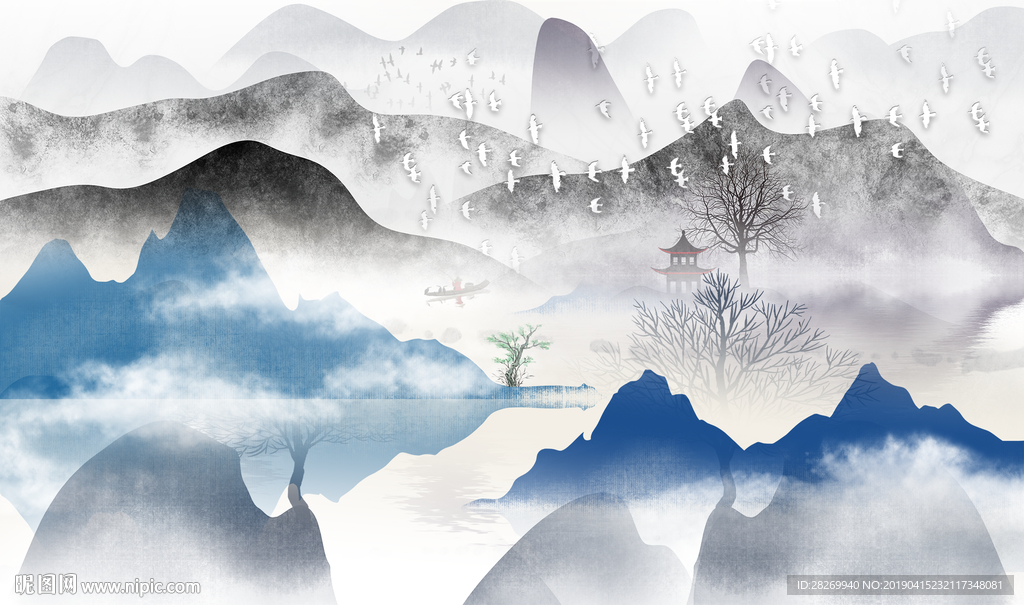 抽象山水