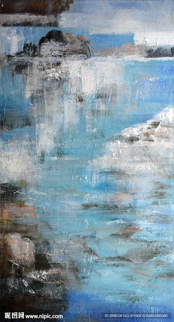 抽象艺术玄关背景墙装饰画