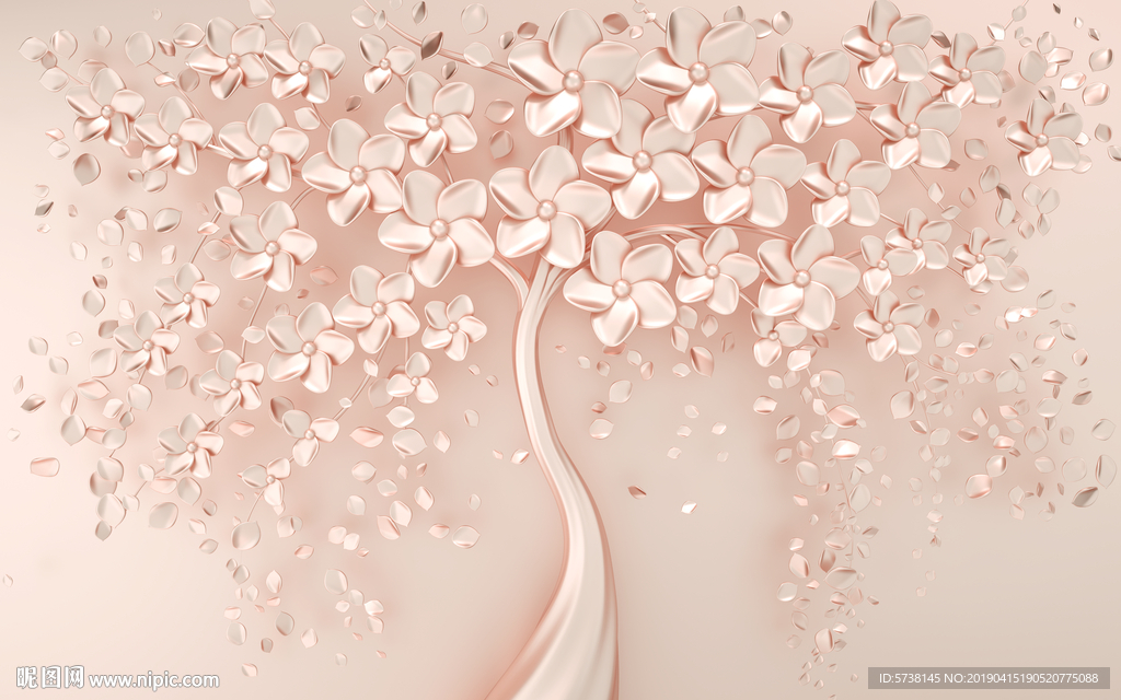 金属立体花朵玄关屏风电视背景墙